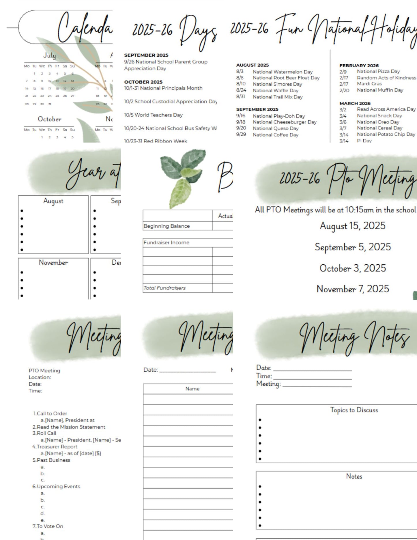 2025-26 Planner