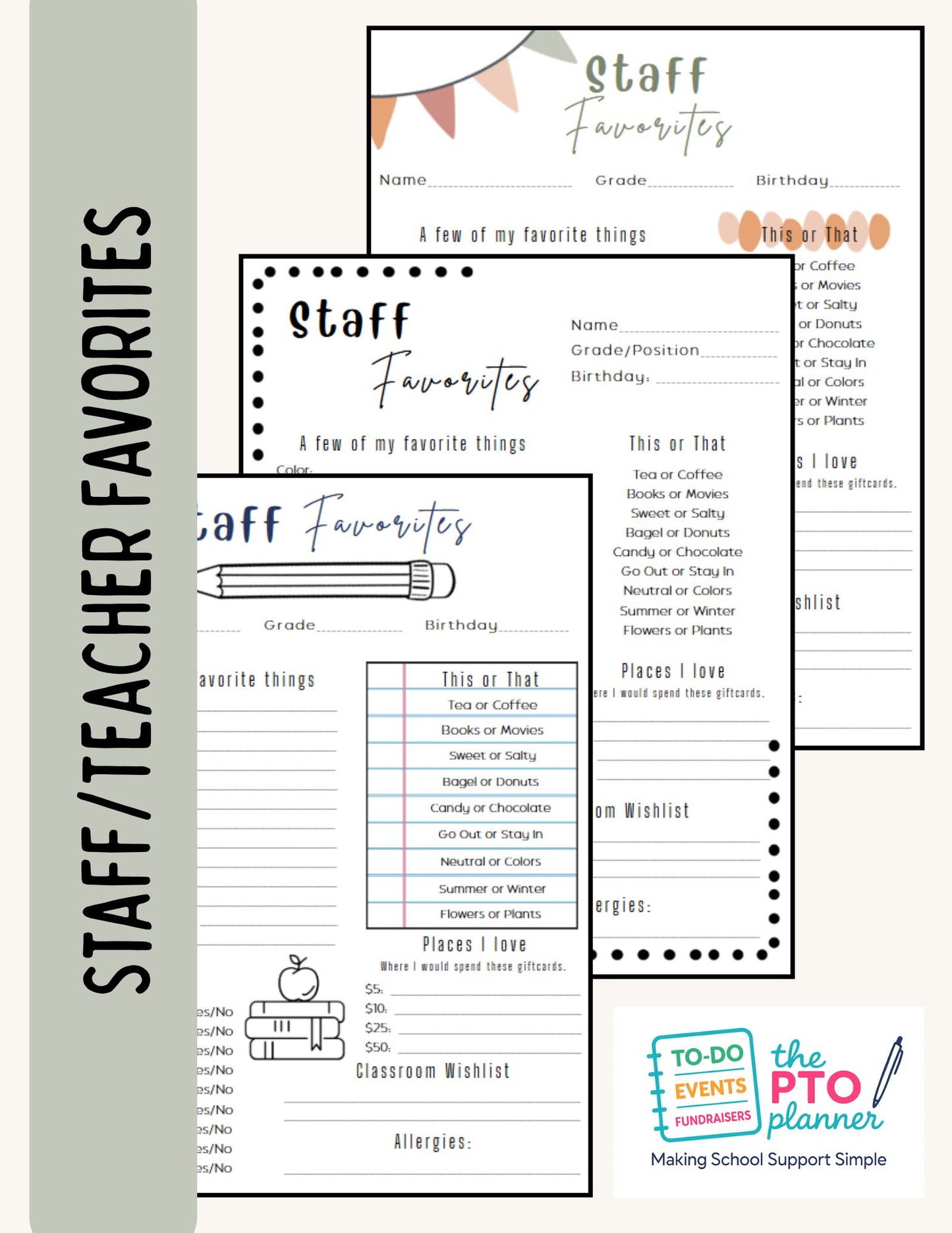 Staff/Teacher Favorites